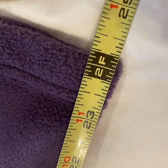 Penmans purple fleece jacket, full zip embroidered SIZE XL retro boxy - Picture 6 of 12